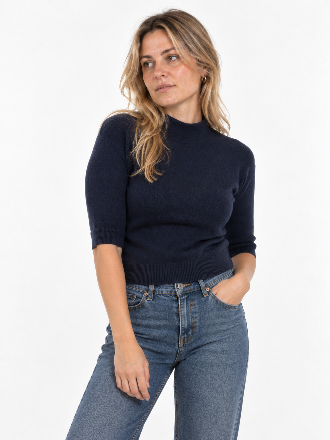 Maglioncino Collo Alto Slim