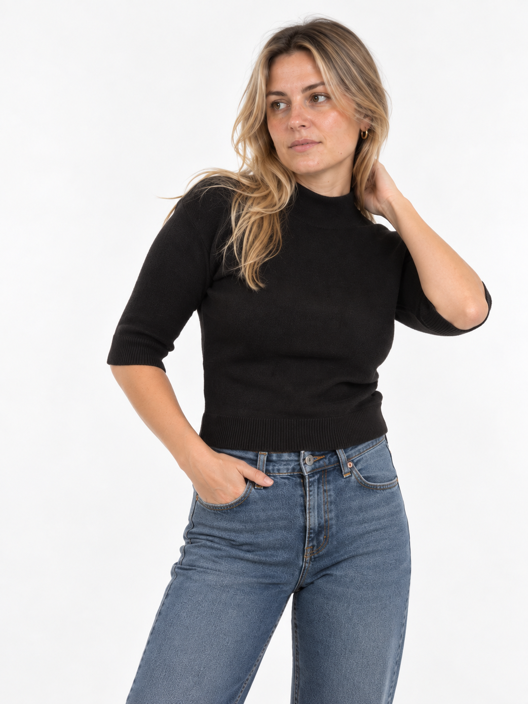Maglioncino Collo Alto Slim